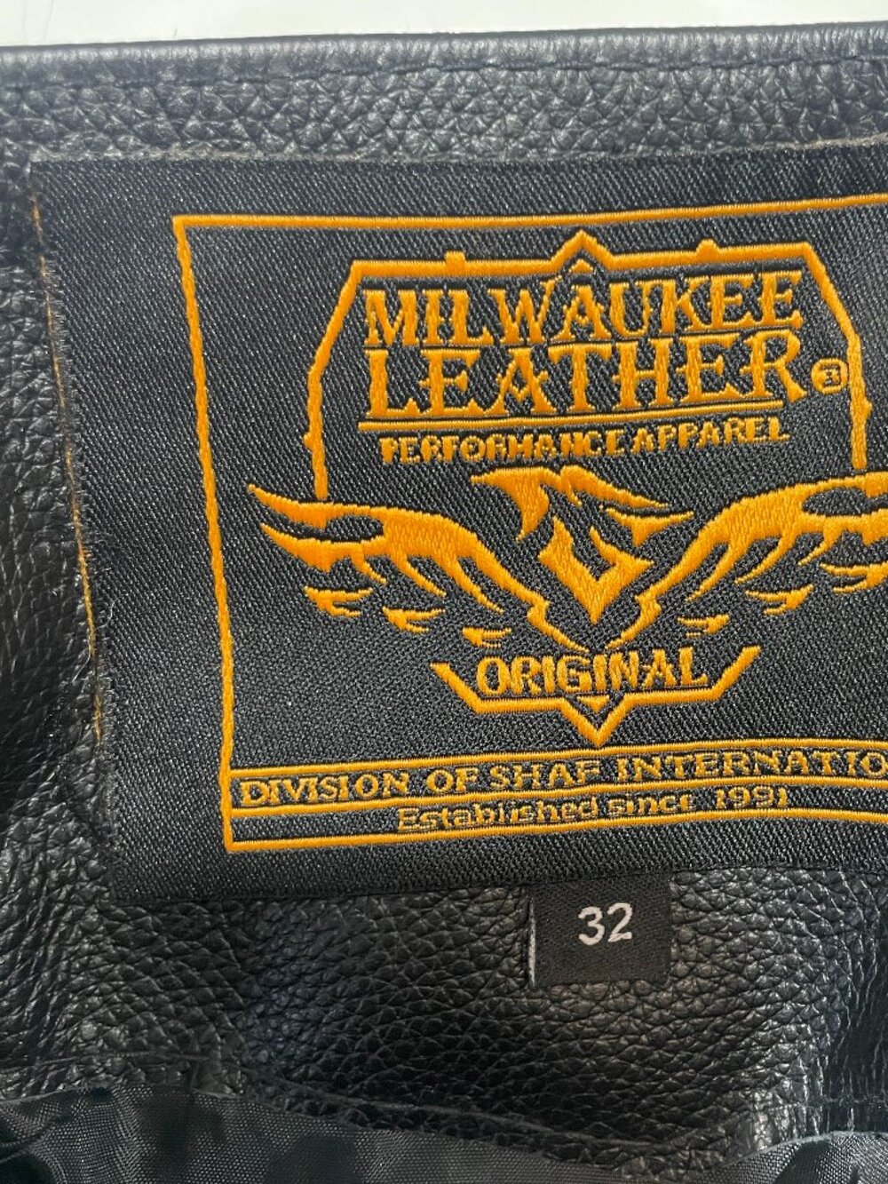 Milwaukee Leather Chaps Leather Men's Black Size 32 EUC - Picture 8 of 8